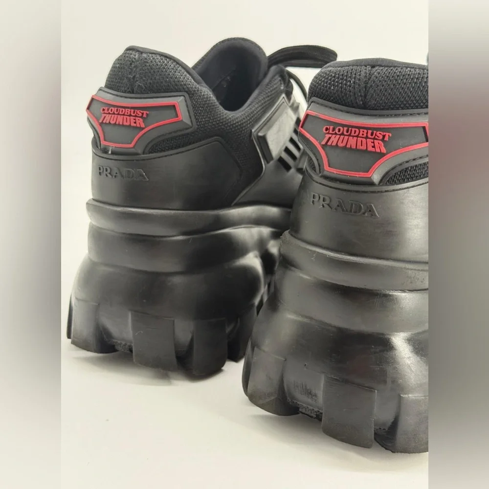 Prada Cloudbust Thunder Sneaker in Black US 7.5 - Picture 4 of 9